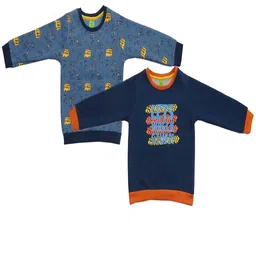 Clothe Funn Boys Pack of 2 Printed Fleece Pullover Sweatshirt-image-13