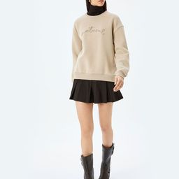 Koton Women Typography Printed Pullover Sweatshirt-picture-12