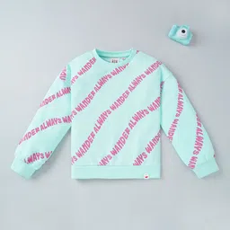 Ed-a-Mamma Girls Blue Printed Sweatshirt-image-28