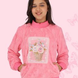 CUTECUMBER Girls Printed Acrylic Sweatshirt-picture-10