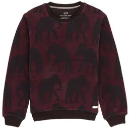 Status Quo Boys Conversational Printed Cotton Pullover-image-18