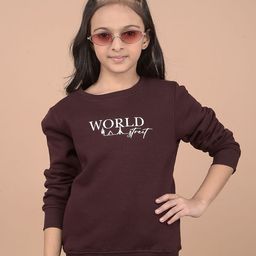 Crimsoune Club Girls Printed Sweatshirt-picture-2