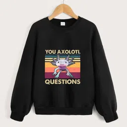 StyleCast Boys Black Graphic Printed Long Sleeves Sweatshirt-58