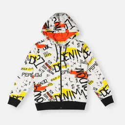 Pepe Jeans Boys Typography Printed Hooded Pure Cotton Front-Open Sweatshirt-picture-28