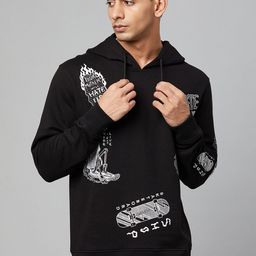Club York Men Black & White Printed Sweatshirt-image-53