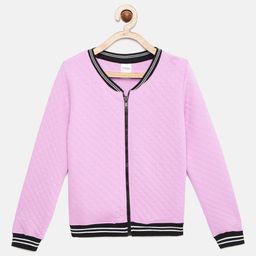 mackly Girls Self Design Sweatshirt-picture-2