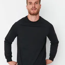 Trendyol Raglan Sleeves Round Neck Pullover Sweatshirt-picture-29