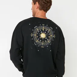 Trendyol Men Printed Regular Sweatshirt-picture-44