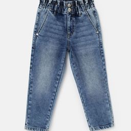 United Colors of Benetton Girls High-Rise Clean Look Heavy Fade Whiskers Jeans-image-77