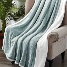 VAS COLLECTIONS Silver-Toned & White Geometric Heavy Winter 500 GSM Single Bed Blanket-picture-23