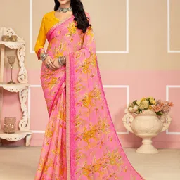 Panzora Floral Printed Saree-image-81