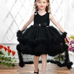Lagorii Girls Embellished Net Empire Maxi Dress-77