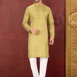 RANAK Men Embroidered Regular Kurta with Pyjamas-picture-36