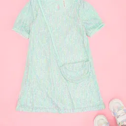 Pantaloons Junior Girls A-Line Knee Length Dress-image-49