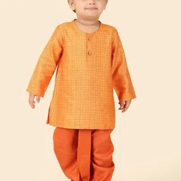 Fabindia Boys Ethnic Motifs Printed Straight Kurta with Dhoti Pant-picture-15