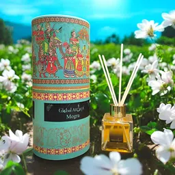 GLOBAL AROMA Blue & Red Mogra Reed Aroma Oil Diffuser & Sticks 120ml-14