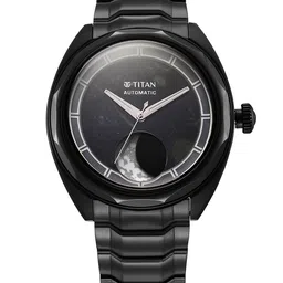 Titan Men Printed Dial & Stainless Steel Straps Analogue Automatic Watch 10011NM03-36
