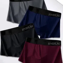 FiveFlag Pack of 4 Multicoloured Modal Trunks-image-63