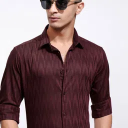 HIGHLANDER Men Slim Fit Opaque Casual Shirt-picture-22