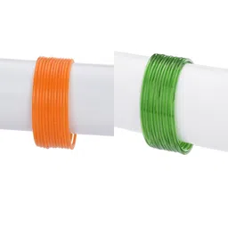 1ST TIME Set Of 24 Orange Alloy Bangles-picture-29