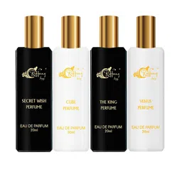 riffway Set Of 4 Venus, Cube, Secret Wish & The King Long Lasting EDP - 20 ml Each image 3
