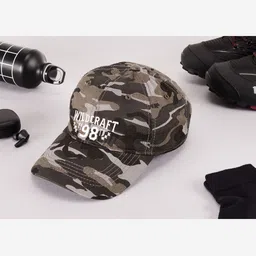 Wildcraft Adults Black & Brown Printed Cotton Baseball Cap-13