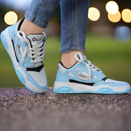 LAVISTA Blue Synthetic Leather Casual Shoes-picture-29