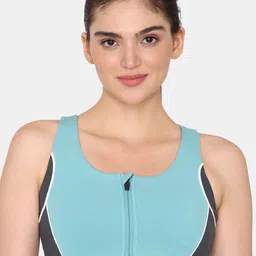 Zelocity by Zivame Colourblocked Bra Full Coverage-image-16