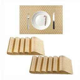 Aura 12-Pcs Beige Table Placemats-12
