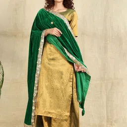 SHADES OF FAASHION Women Floral Embroidered Velvet Shawl-picture-56