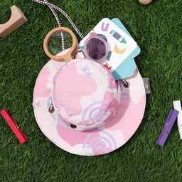 Little Surprise Box LLP Kids Graphic Printed Safari Hat Shape Baguette Sling Bag-4