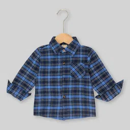INCLUD Boys Tartan Checked Spread Collar Casual Shirt-image-25