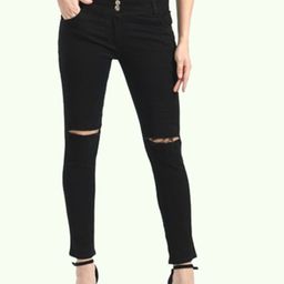 LINARIA Women Classic Slim Fit Slash Knee Jeans-picture-44