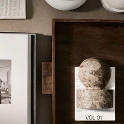 H&M Grey Marble Bookend-58