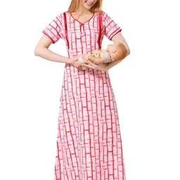 Piu Women Printed Maxi Nightdress-picture-31