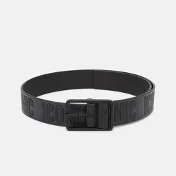 Iconic Men Textured Leather Belt-image-23