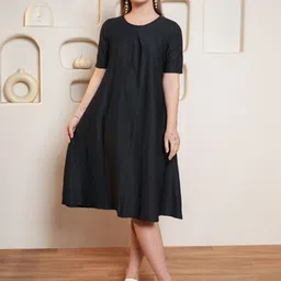 PURVAJA A-Line Midi Dress-picture-45