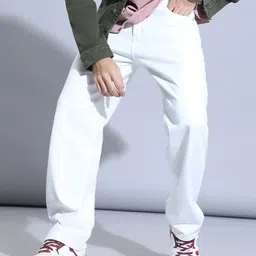 Hence Men Loose Mid-Rise Mildly Distressed Jeans-image-27