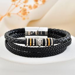 VOJ Men Brass Link Bracelet-image-90