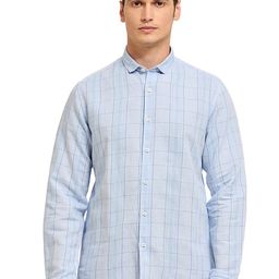 Mast & Harbour Men Comfort Opaque Checked Casual Shirt-image-98