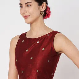studio rasa Sequins Embroidered Saree Blouse image 2