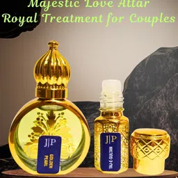 Jeval Set Of 2Taj-e-Sultan - 3 ml & Golden Pearl - 10 ml Alcohol Free Roll On Attar image 2