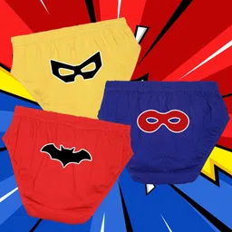 NUSYL Boys Pack Of 3 Printed Mid Rise Basic Briefs - NUBCBRFPO3.0157-19