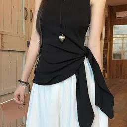 KPOP Women Round Neck Sleeveless Top-image-86