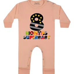 Arvesa Infants Printed Round Neck Bodysuits-image-2