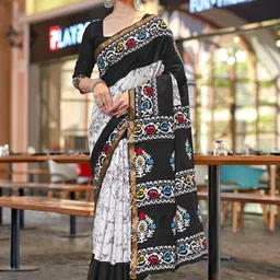 KALINI Zari Bagru Saree-picture-26