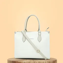 DressBerry Colourblocked Structured Handheld Bag with Fringed-18