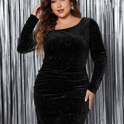 StyleCast Curve Embellished One Shoulder Plus Size Bodycon Mini Dress-image-30