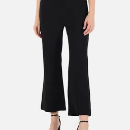 BAESD Women Slim Fit High-Rise Bootcut Trousers-picture-17