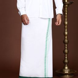 WHITE HEART Men Pure Cotton Dhotis-picture-20